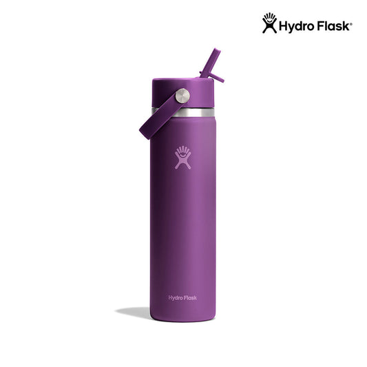 Hydro Flask Wide Mouth Flex Straw Cap 24 oz Beachplum Purple