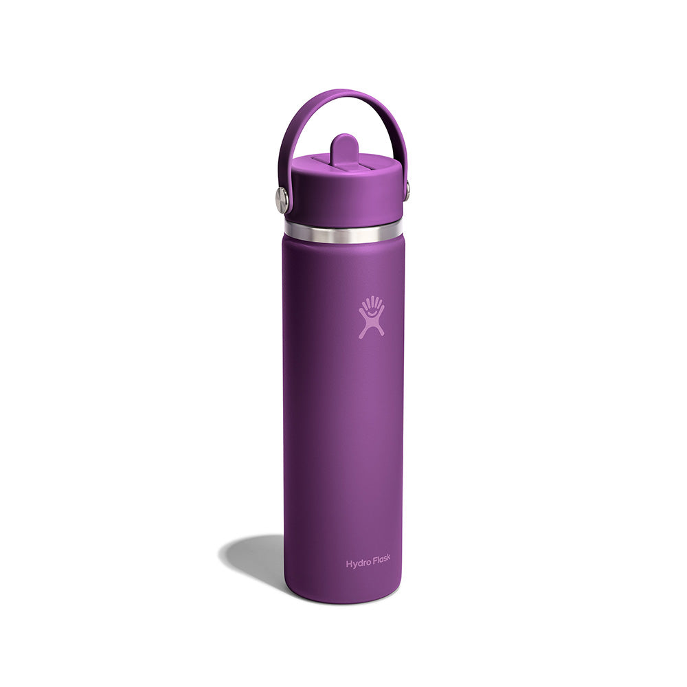 Hydro Flask Wide Mouth Flex Straw Cap 24 oz Beachplum Purple