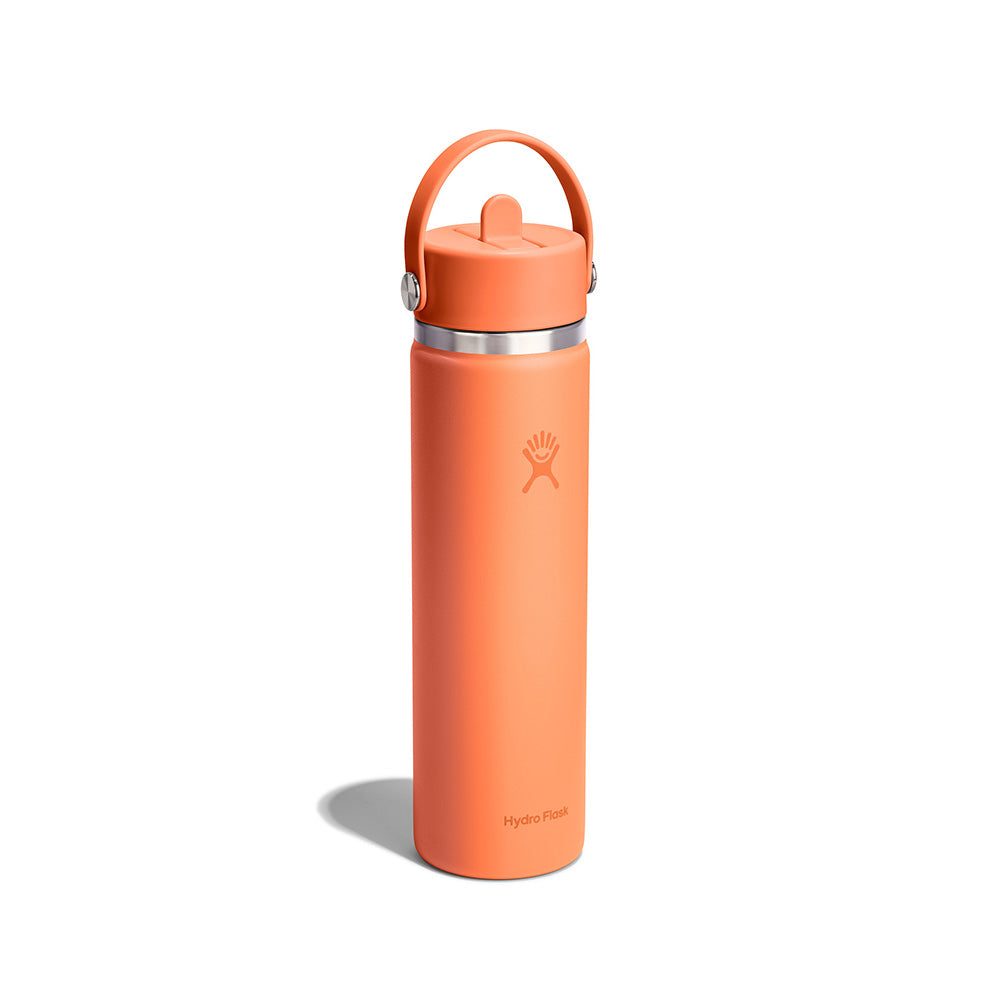 Hydro Flask Wide Mouth Flex Straw Cap 24 oz Nectar Orange