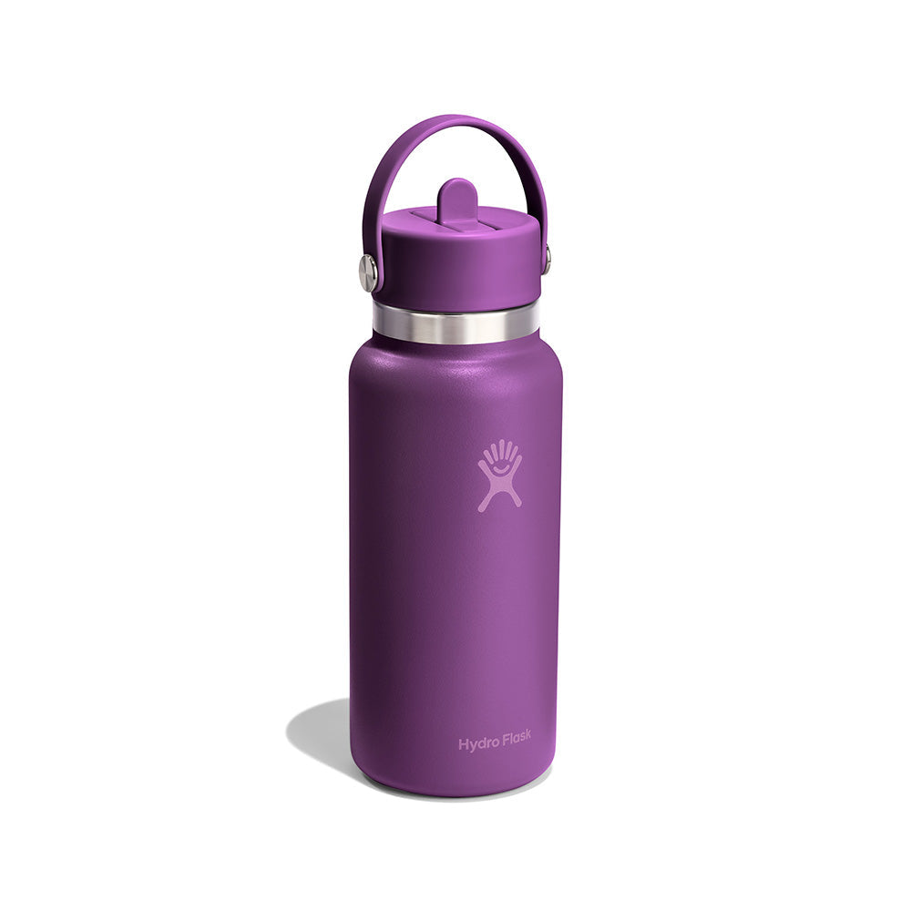 Hydro Flask Wide Mouth Flex Straw Cap 32 oz Beachplum Purple