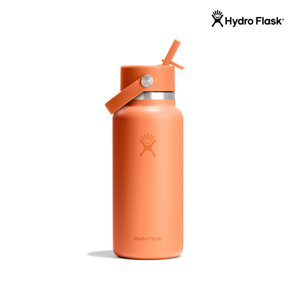 Hydro Flask Wide Mouth Flex Straw Cap 32 oz Nectar Orange